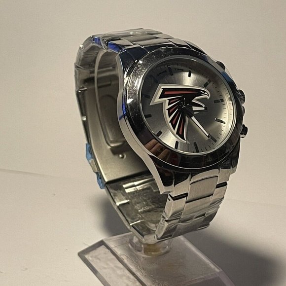 ATLANTA FALCONS NFL Team Logo Stainless-Steel Men's Watch by Game Time NEW - Picture 6 of 8